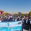 شرکت کارکنان و مدیران و کارگزاران حج و زیارت اصفهان در راهپیمایی روز قدس سال ۱۴۰۳